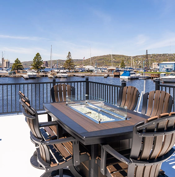 Upper Deck with Fire Table